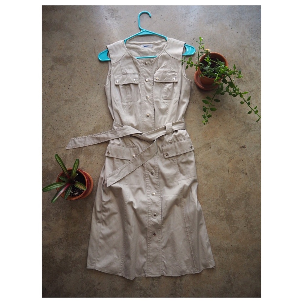 Calvin Klein khaki dress
